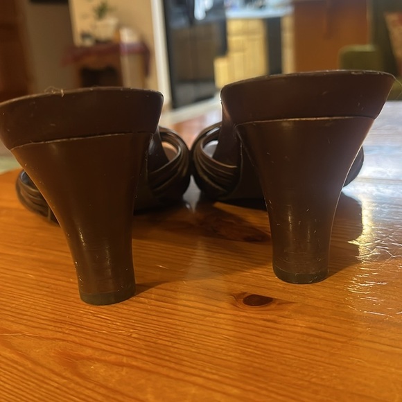 Mia leather sandals chocolate brown made in Brazil size 9M - Picture 5 of 9